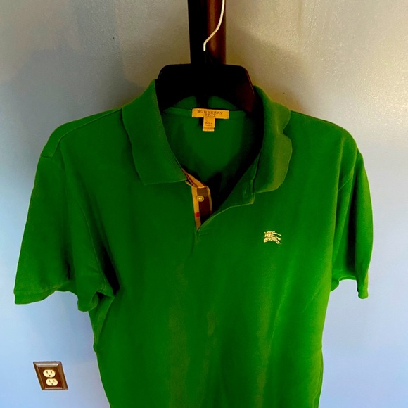green burberry polo